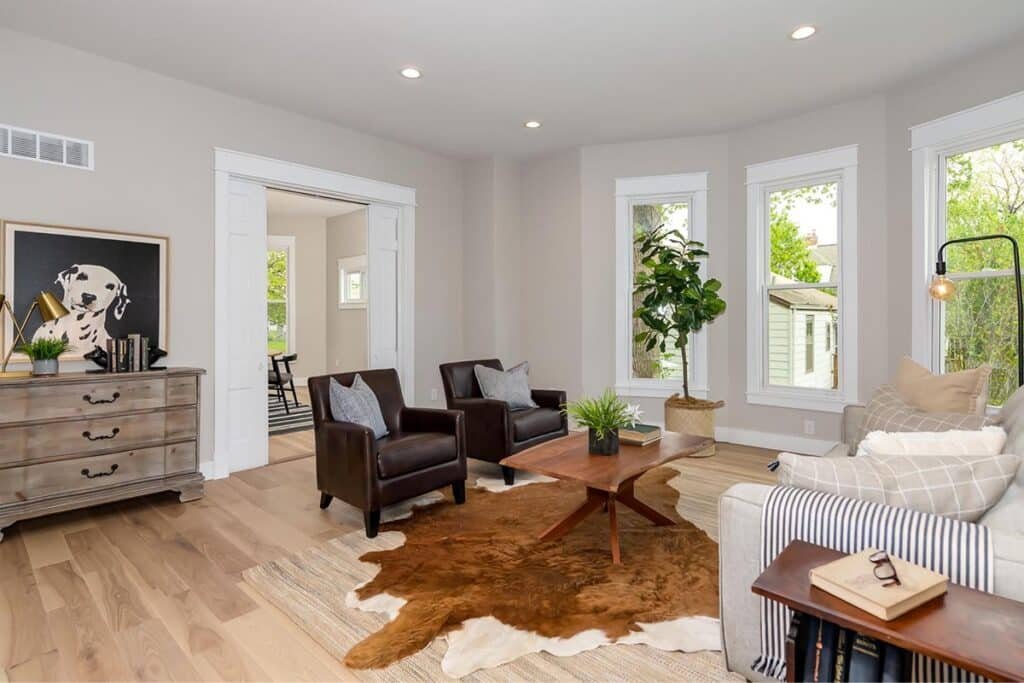 Photograph of a rehab on Oxford Boulevard Avenue in Maplewood, Missouri for PRP Properties.