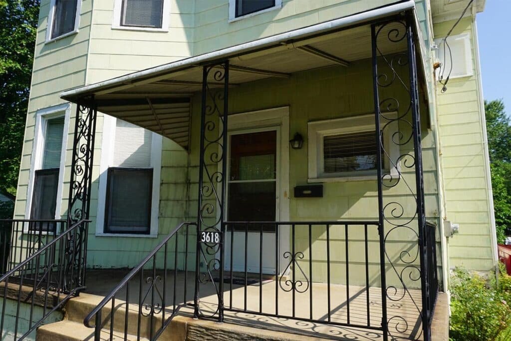 Photograph of a rehab on Oxford Boulevard Avenue in Maplewood, Missouri for PRP Properties.